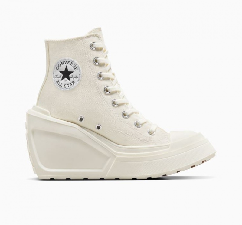 Női Converse Chuck 70 De Luxe Wedge Magasszárú Tornacipő Fehér | HUNGARY TNV4OJ