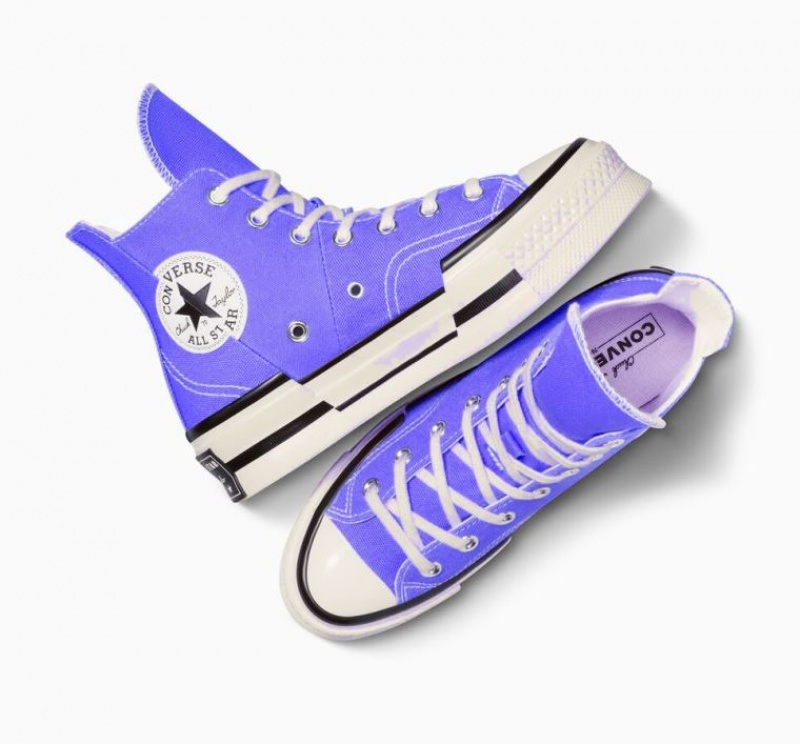 Női Converse Chuck 70 Plus Magasszárú Tornacipő Kék | HUNGARY JKC1TX