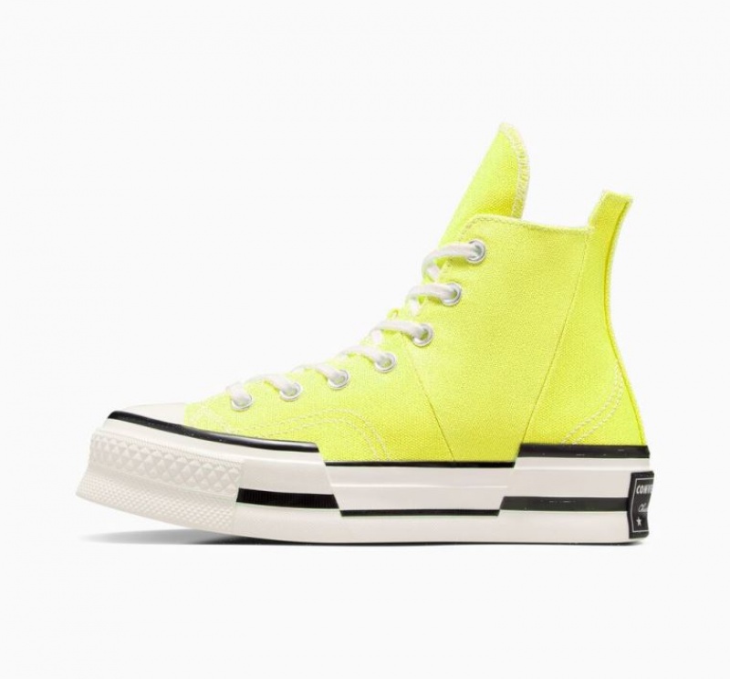 Női Converse Chuck 70 Plus Magasszárú Tornacipő Citrom | HUNGARY ZBV7HT