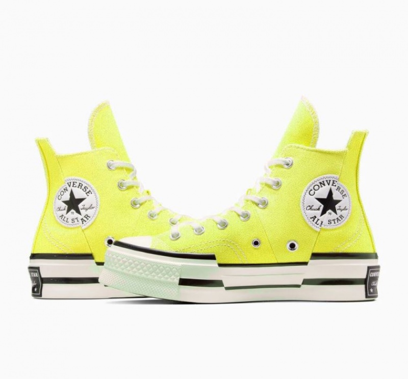 Női Converse Chuck 70 Plus Magasszárú Tornacipő Citrom | HUNGARY ZBV7HT