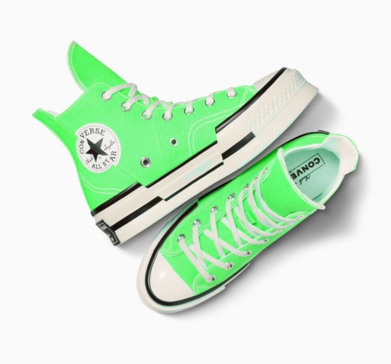 Női Converse Chuck 70 Plus Magasszárú Tornacipő Világos Zöld | HUNGARY DOG9QW