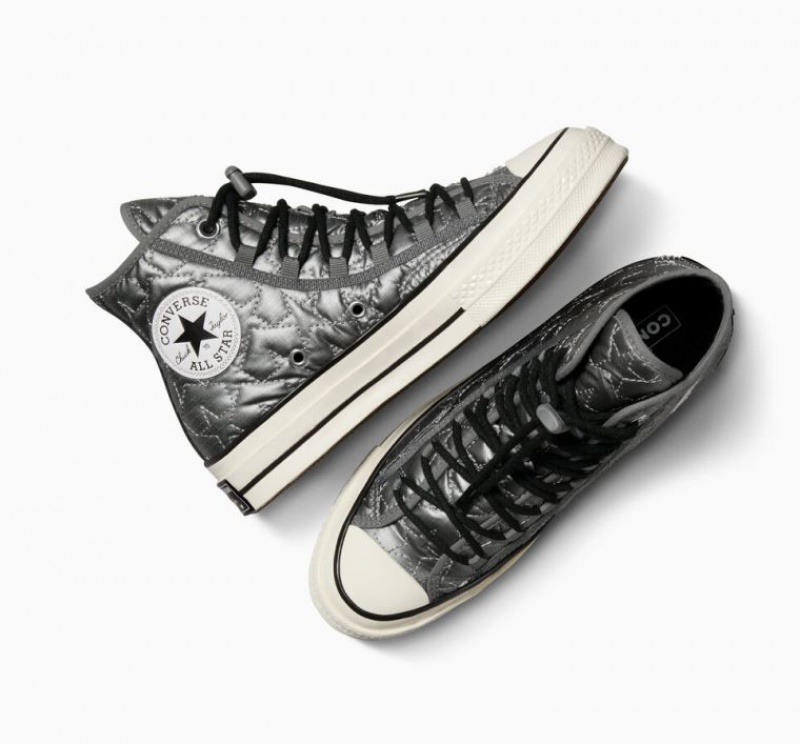 Női Converse Chuck 70 Quilted Magasszárú Tornacipő Szürke | HUNGARY RMI8VK