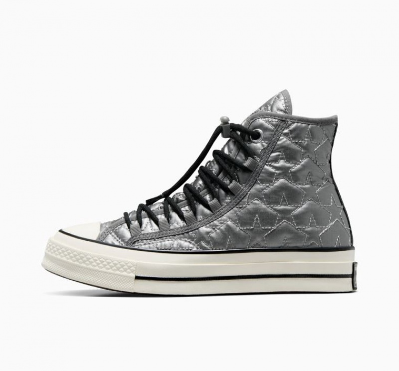 Női Converse Chuck 70 Quilted Magasszárú Tornacipő Szürke | HUNGARY RMI8VK