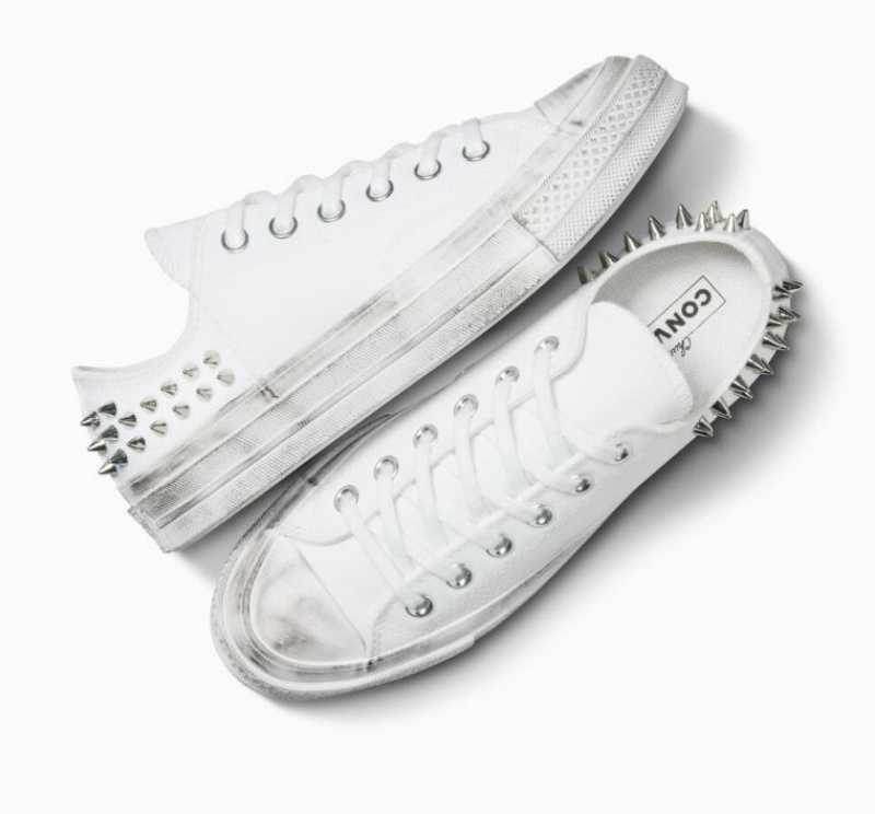 Női Converse Chuck 70 Studded Rövidszárú Tornacipő Fehér | HUNGARY VGR1BW