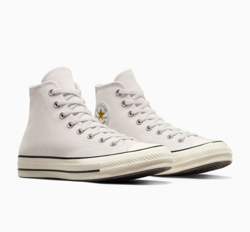 Női Converse Chuck 70 Suede Magasszárú Tornacipő Fehér | HUNGARY JXC6AS