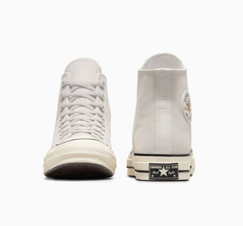 Női Converse Chuck 70 Suede Magasszárú Tornacipő Fehér | HUNGARY JXC6AS