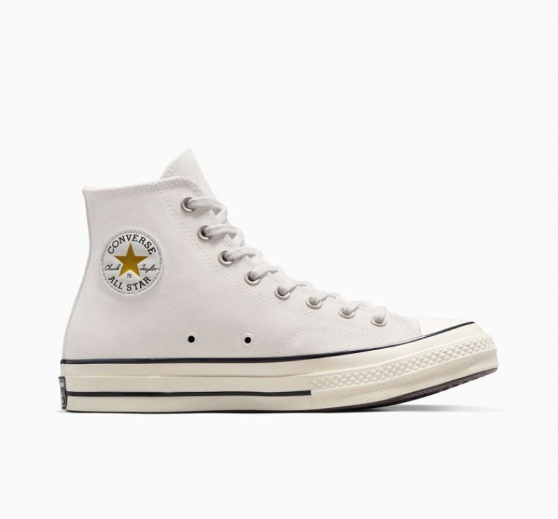 Női Converse Chuck 70 Suede Magasszárú Tornacipő Fehér | HUNGARY JXC6AS