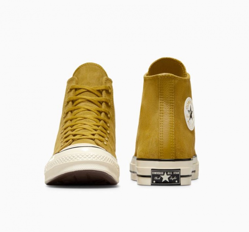 Női Converse Chuck 70 Suede Magasszárú Tornacipő Sárga | HUNGARY OXT1US