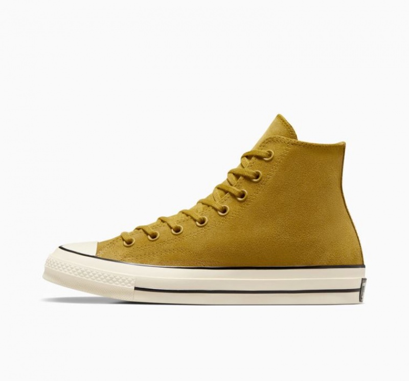 Női Converse Chuck 70 Suede Magasszárú Tornacipő Sárga | HUNGARY OXT1US