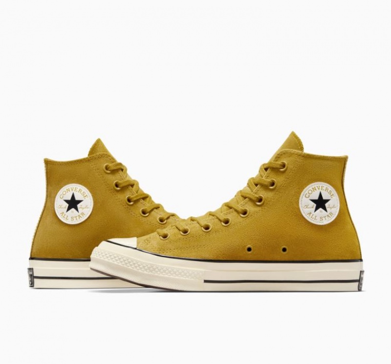 Női Converse Chuck 70 Suede Magasszárú Tornacipő Sárga | HUNGARY OXT1US