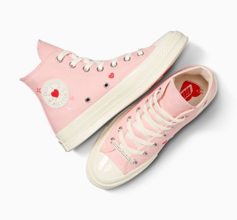 Női Converse Chuck 70 Y2K Heart Magasszárú Tornacipő Rózsaszín | HUNGARY ZJV8MT