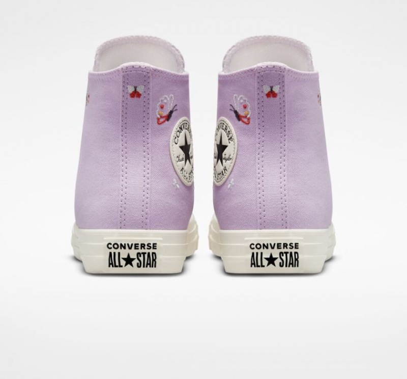 Női Converse Chuck Taylor All Star Butterfly Wings Magasszárú Tornacipő Levendula | HUNGARY RUQ5XL