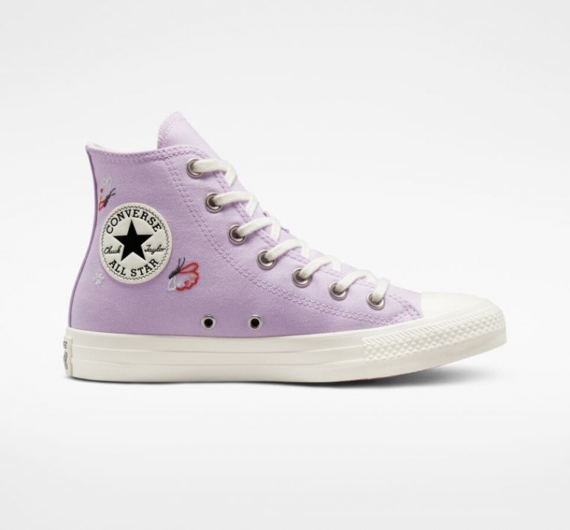 Női Converse Chuck Taylor All Star Butterfly Wings Magasszárú Tornacipő Levendula | HUNGARY RUQ5XL