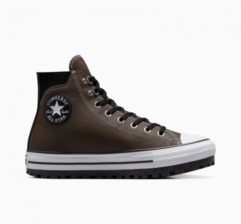 Női Converse Chuck Taylor All Star City Trek Vízálló Bakancs Sötétbarna | HUNGARY OUL8SA