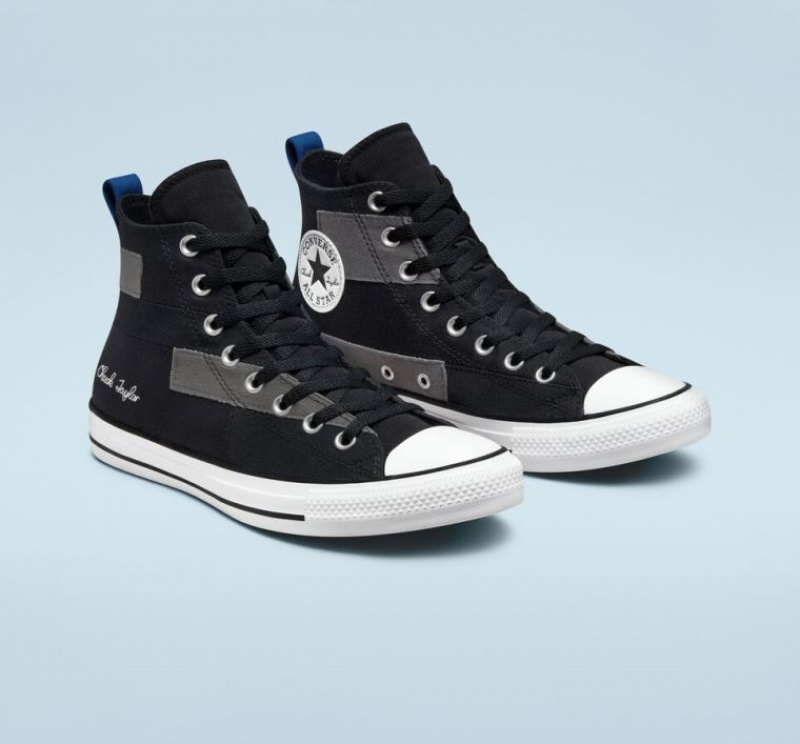 Női Converse Chuck Taylor All Star Desert Patchwork Magasszárú Tornacipő Fekete | HUNGARY NKY9HG