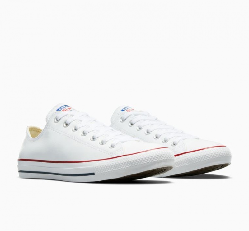 Női Converse Chuck Taylor All Star Leather Rövidszárú Tornacipő Fehér | HUNGARY OCA6LX