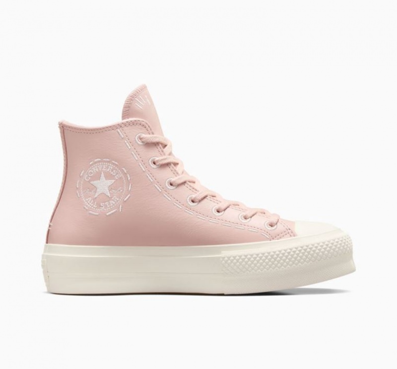 Női Converse Chuck Taylor All Star Lift Bold Stitch Platform Cipő Rózsaszín | HUNGARY ZLA2QV