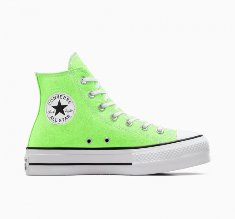 Női Converse Chuck Taylor All Star Lift Platform Cipő Világos Zöld | HUNGARY BPO3LC