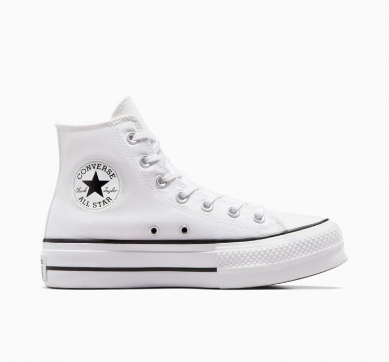 Női Converse Chuck Taylor All Star Lift Platform Cipő Fehér | HUNGARY THB7RA