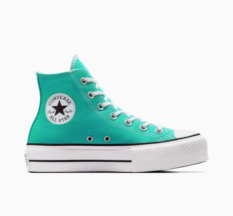 Női Converse Chuck Taylor All Star Lift Platform Cipő Türkiz | HUNGARY FLE6JB