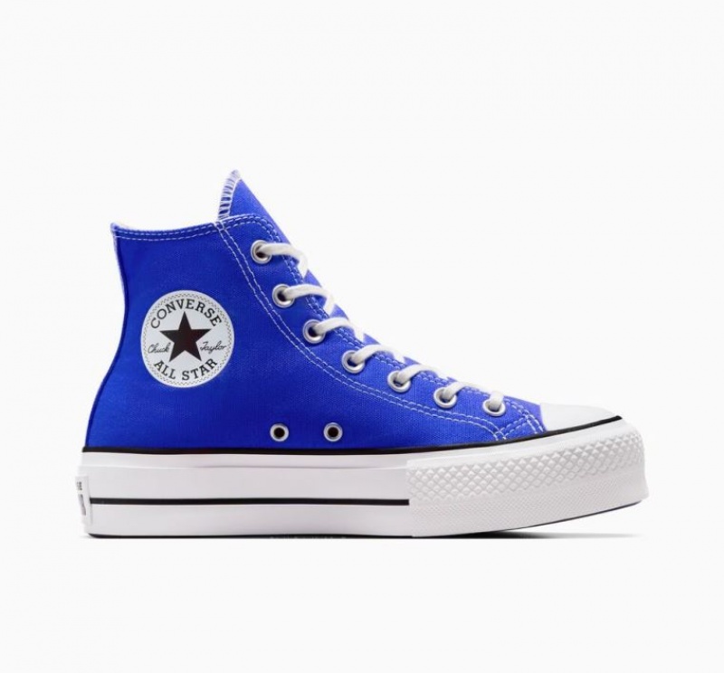 Női Converse Chuck Taylor All Star Lift Platform Cipő Kék | HUNGARY FAQ8KV