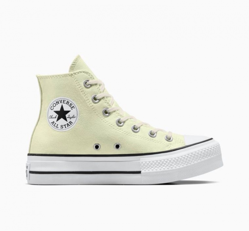 Női Converse Chuck Taylor All Star Lift Platform Cipő Világos Sárga | HUNGARY BKX6EC