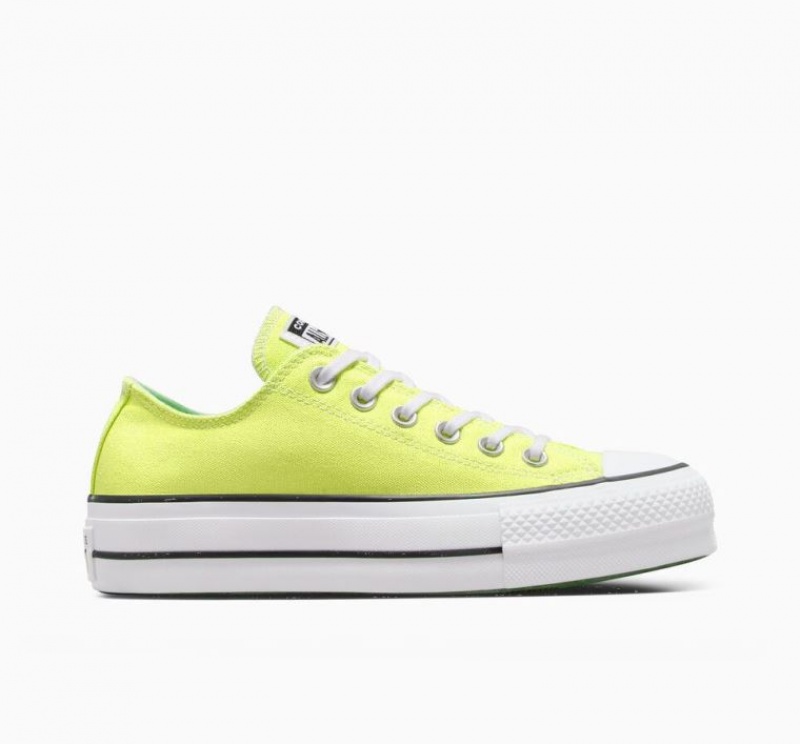 Női Converse Chuck Taylor All Star Lift Platform Cipő Sárga | HUNGARY MBE4PY