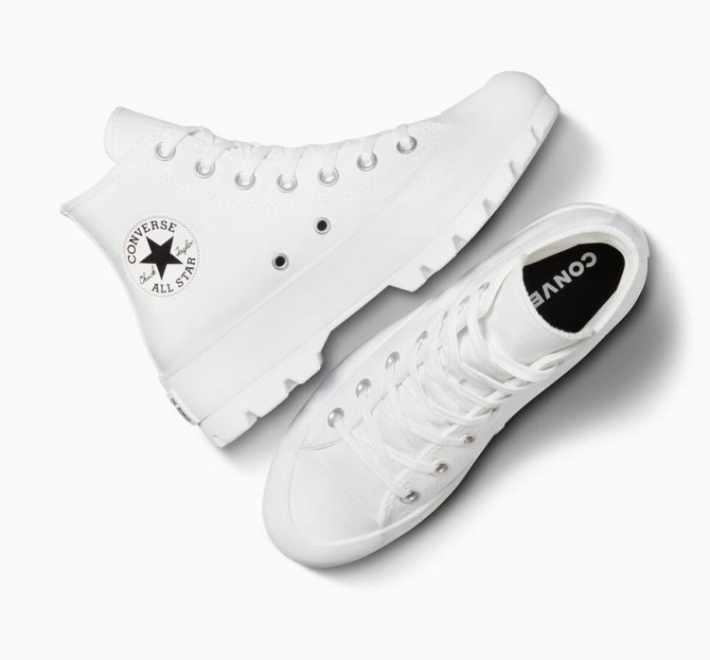 Női Converse Chuck Taylor All Star Lugged Magasszárú Tornacipő Fehér | HUNGARY ZAD3SI