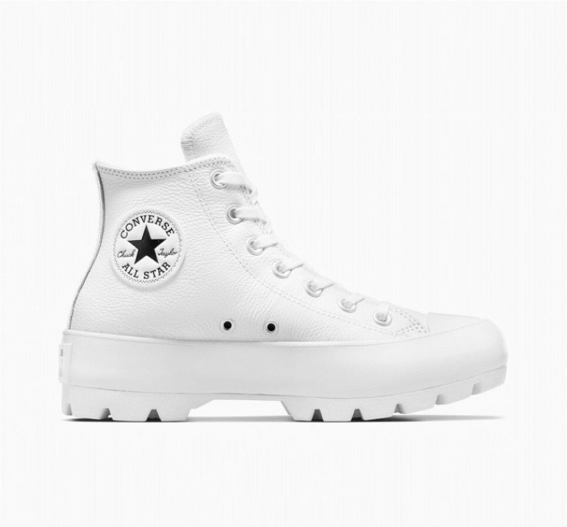 Női Converse Chuck Taylor All Star Lugged Leather Magasszárú Tornacipő Fehér | HUNGARY QSN0ZV