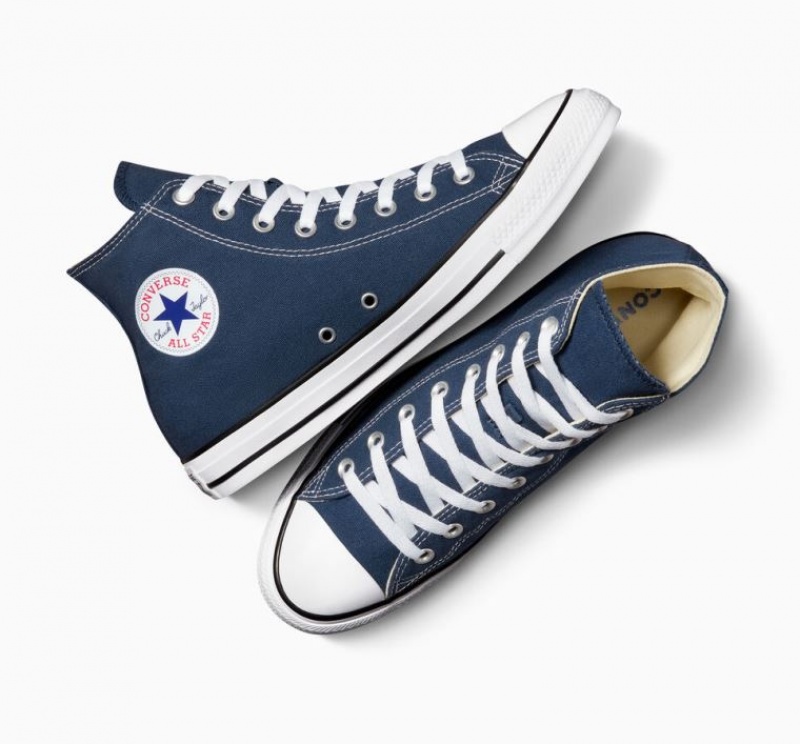 Női Converse Chuck Taylor All Star Magasszárú Tornacipő Sötétkék | HUNGARY QZC5BL