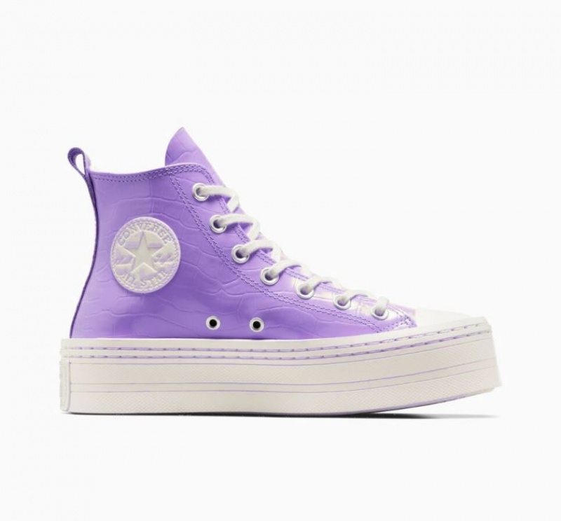 Női Converse Chuck Taylor All Star Modern Lift Embossed Platform Cipő Levendula | HUNGARY EOK4LW