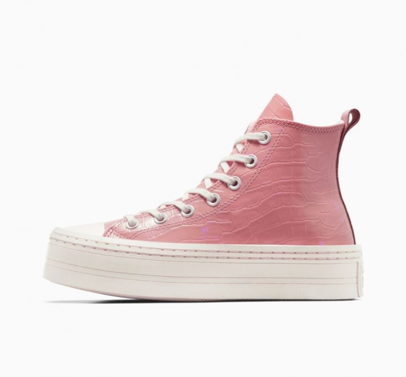 Női Converse Chuck Taylor All Star Modern Lift Embossed Platform Cipő Rózsaszín | HUNGARY AYG5TJ