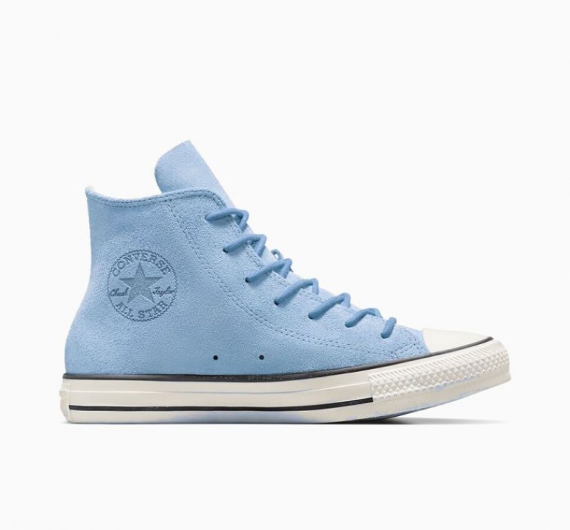 Női Converse Chuck Taylor All Star Mono Suede Magasszárú Tornacipő Világos Kék | HUNGARY ECZ1BY