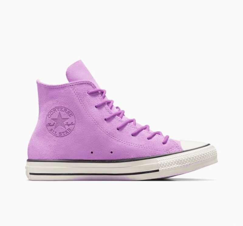 Női Converse Chuck Taylor All Star Mono Suede Magasszárú Tornacipő Levendula | HUNGARY BZN8DT