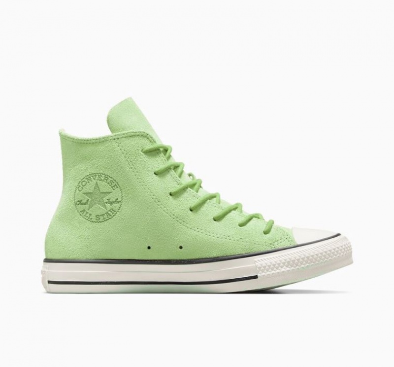 Női Converse Chuck Taylor All Star Mono Suede Magasszárú Tornacipő Világos Zöld | HUNGARY IPO2KX