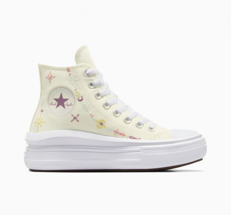 Női Converse Chuck Taylor All Star Move Alchemy Embroidery Platform Cipő Bézs | HUNGARY LOF1KB