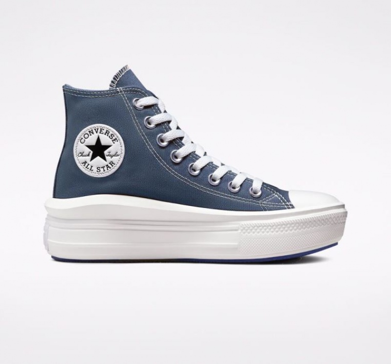 Női Converse Chuck Taylor All Star Move Platform Cipő Sötétkék | HUNGARY BDR6VM