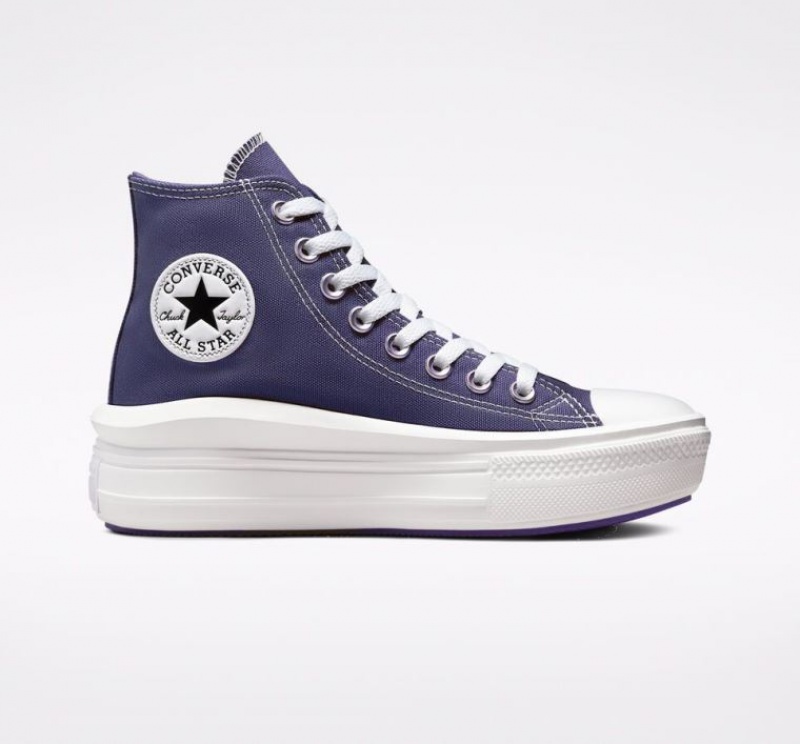 Női Converse Chuck Taylor All Star Move Platform Cipő Sötétkék | HUNGARY BTF4XO