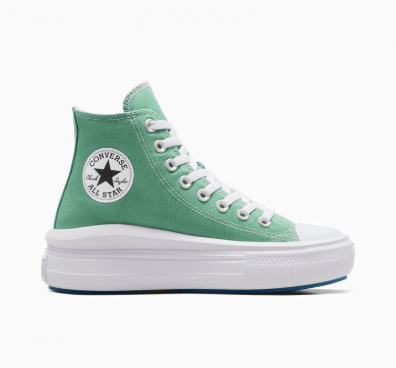 Női Converse Chuck Taylor All Star Move Seasonal Color Platform Cipő Zöld | HUNGARY PLN8RD