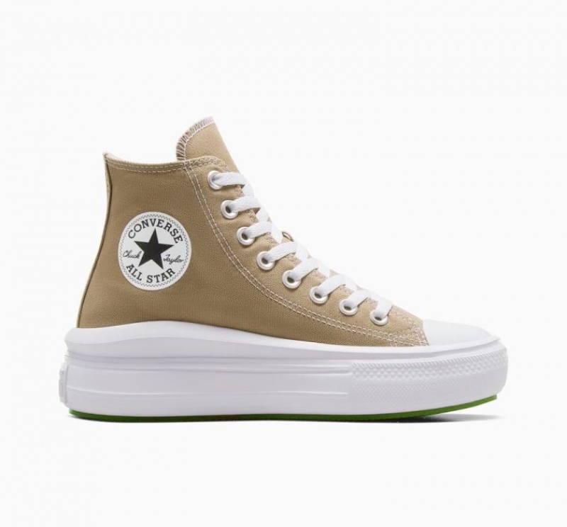 Női Converse Chuck Taylor All Star Move Seasonal Color Platform Cipő Világos Barna | HUNGARY CBF1VW