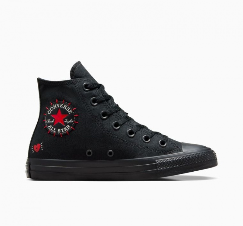 Női Converse Chuck Taylor All Star Rose Magasszárú Tornacipő Fekete | HUNGARY OMT8ZR