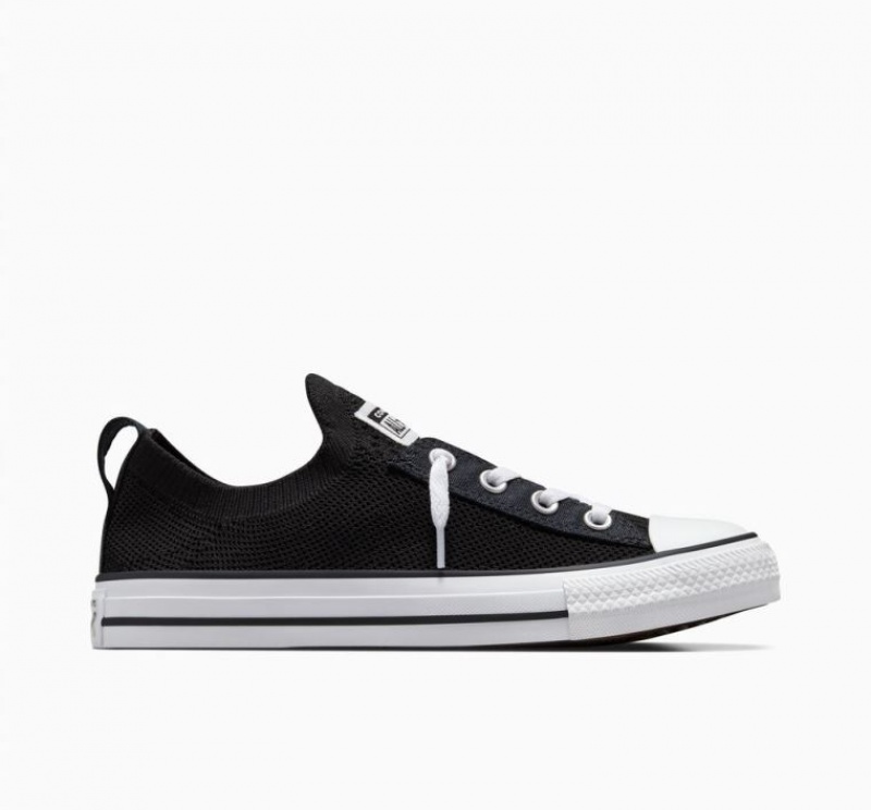 Női Converse Chuck Taylor All Star Shoreline Knit Slip Rövidszárú Tornacipő Fekete | HUNGARY VMD5FC