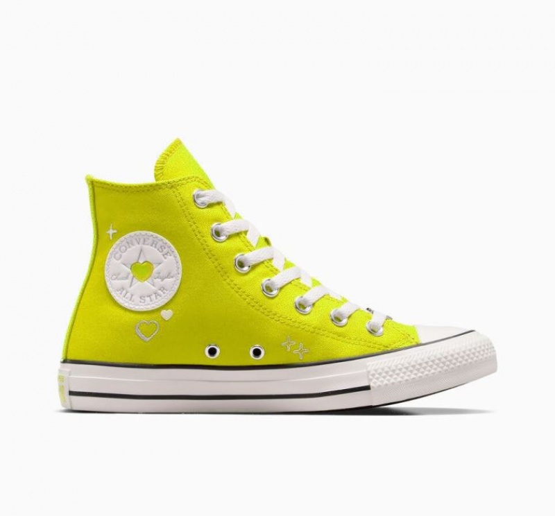 Női Converse Chuck Taylor All Star Y2K Heart Magasszárú Tornacipő Sárga | HUNGARY EYN6IO