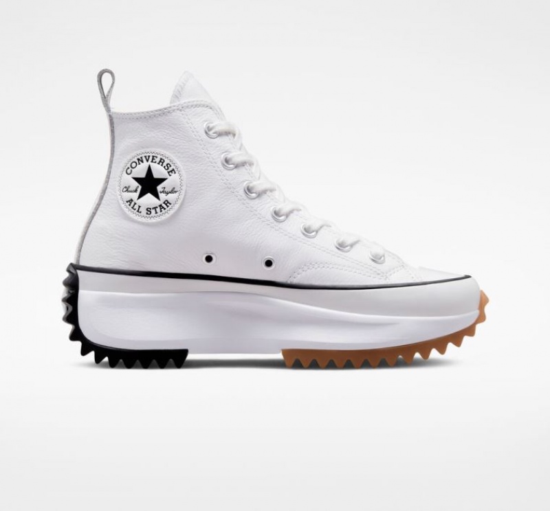 Női Converse Run Star Hike Foundational Leather Platform Cipő Fehér | HUNGARY HFT6JK