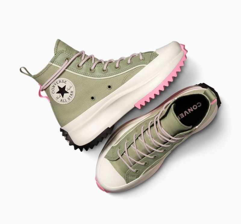 Női Converse Run Star Hike Utility Twist Platform Cipő Zöld | HUNGARY PMV6GX