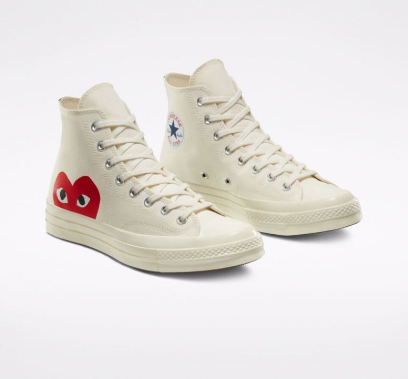 Női Converse X Comme Des Garçons Play Chuck 70 Magasszárú Tornacipő Fehér | HUNGARY YDF1CE