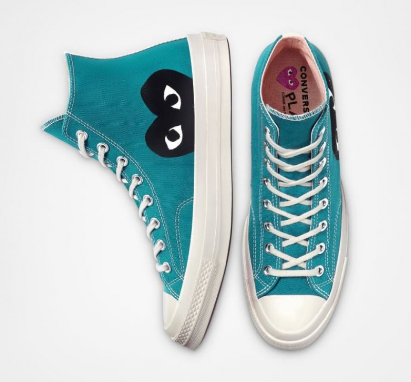 Női Converse X Comme Des Garçons Play Chuck 70 Magasszárú Tornacipő Türkiz | HUNGARY OLJ1QV