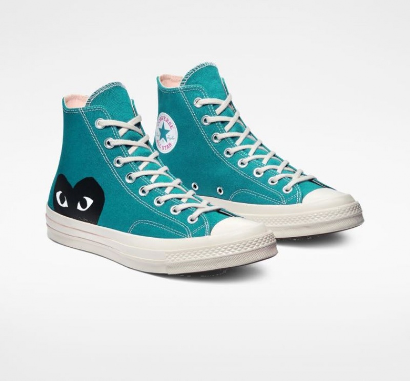 Női Converse X Comme Des Garçons Play Chuck 70 Magasszárú Tornacipő Türkiz | HUNGARY OLJ1QV