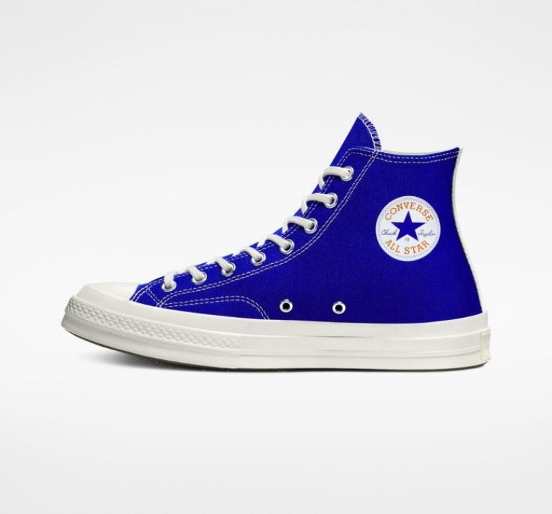 Női Converse X Comme Des Garçons Play Chuck 70 Magasszárú Tornacipő Kék | HUNGARY BVZ1YR