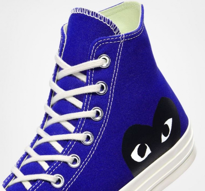 Női Converse X Comme Des Garçons Play Chuck 70 Magasszárú Tornacipő Kék | HUNGARY BVZ1YR